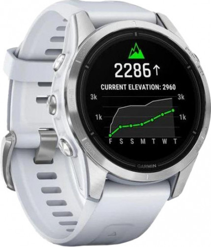 Garmin Epix Pro Gen 2 42mm Silver w. Whitestone Band (010-02802-00/01)