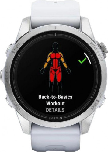 Garmin Epix Pro Gen 2 42mm Silver w. Whitestone Band (010-02802-00/01)