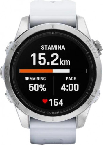 Garmin Epix Pro Gen 2 42mm Silver w. Whitestone Band (010-02802-00/01)