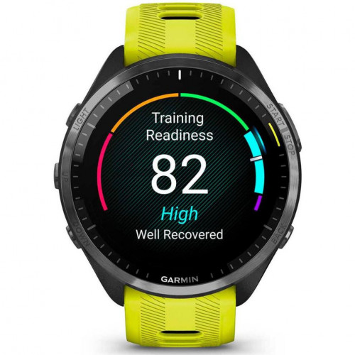 Garmin Forerunner 965 Carbon Gray Titanium Bezel w. Black Case and Amp Yell/Black S. Band (010-02809-02/12)