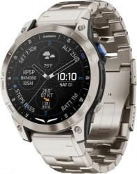 Garmin D2 Mach 1 Aviator Smartwatch with Vented Titanium Bracelet (010-02582-50/51)