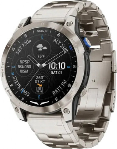 Garmin D2 Mach 1 Aviator Smartwatch with Vented Titanium Bracelet (010-02582-50/51)