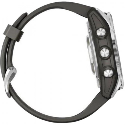 Garmin Fenix 7S Pro Solar Silver w. Graphite Band (010-02776-00/01)