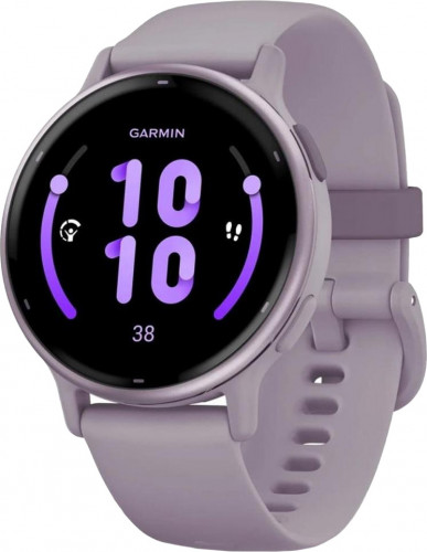 Garmin vivoactive 5 Metallic Orchid Aluminum Bezel with Orchid Case and Silicone (010-02862-13/53)