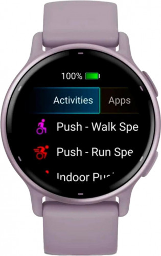 Garmin vivoactive 5 Metallic Orchid Aluminum Bezel with Orchid Case and Silicone (010-02862-13/53)