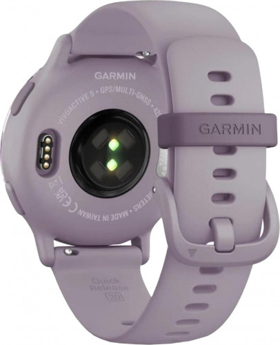 Garmin vivoactive 5 Metallic Orchid Aluminum Bezel with Orchid Case and Silicone (010-02862-13/53)