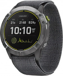 Garmin Enduro Steel with Gray UltraFit Nylon Strap (010-02408-00/10)
