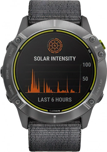 Garmin Enduro Steel with Gray UltraFit Nylon Strap (010-02408-00/10)