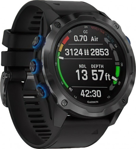 Garmin Descent Mk2i Titanium Carbon Gray DLC with Black Band (010-02132-01/11)