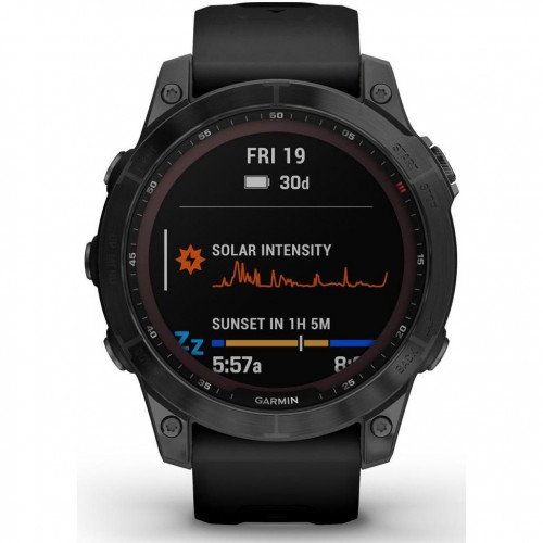 Garmin Fenix 7 Sapphire Solar Black DLC Titanium with Black Band (010-02540-34/35/47)