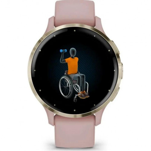 Garmin Venu 3S Soft Gold S. Steel Bezel w. Dust Rose Case and S. Band (010-02785-03/53)
