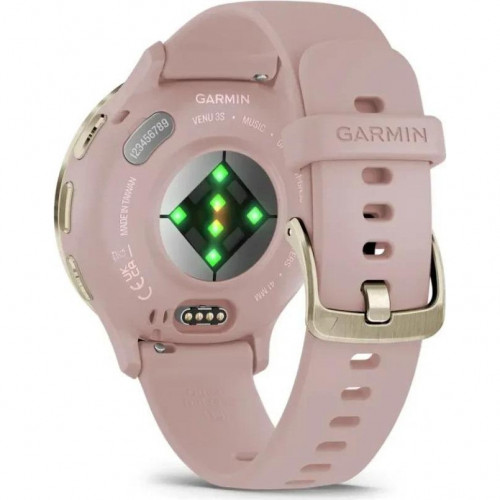 Garmin Venu 3S Soft Gold S. Steel Bezel w. Dust Rose Case and S. Band (010-02785-03/53)