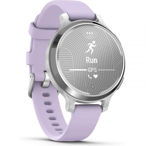 Garmin Lily 2 Active Silver with Purple Jasmine Silicone Band (010-02891-01)