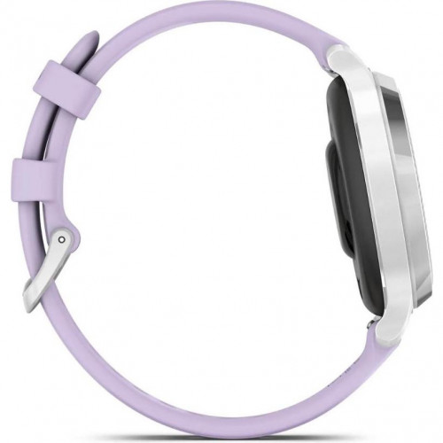 Garmin Lily 2 Active Silver with Purple Jasmine Silicone Band (010-02891-01)
