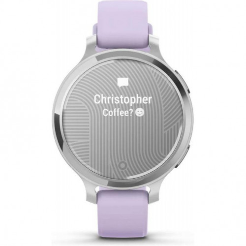 Garmin Lily 2 Active Silver with Purple Jasmine Silicone Band (010-02891-01)