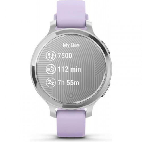 Garmin Lily 2 Active Silver with Purple Jasmine Silicone Band (010-02891-01)