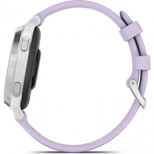 Garmin Lily 2 Active Silver with Purple Jasmine Silicone Band (010-02891-01)