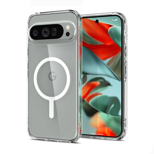 Чохол-накладка (силіконовий) Google Pixel 9 Pro Monblan Magnetic Crystal Series Transparent