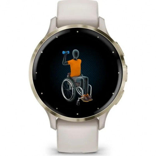 Garmin Venu 3S Soft Gold S. Steel Bezel with Ivory Case and S. Band (010-02785-04/54)