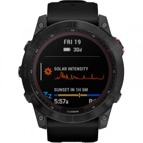 Garmin Fenix 7X Solar Slate Gray with Black Band (010-02541-00/01/0A)