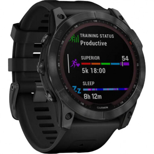 Garmin Fenix 7X Solar Slate Gray with Black Band (010-02541-00/01/0A)