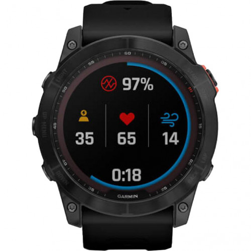 Garmin Fenix 7X Solar Slate Gray with Black Band (010-02541-00/01/0A)