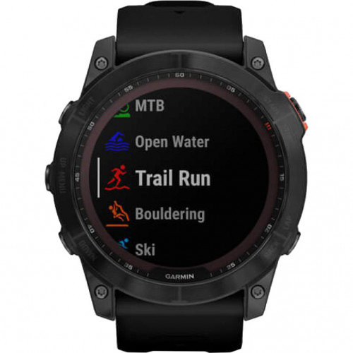 Garmin Fenix 7X Solar Slate Gray with Black Band (010-02541-00/01/0A)
