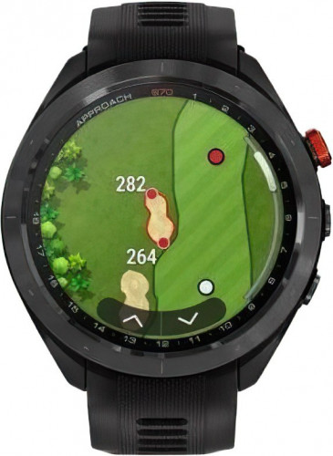 Garmin Approach S70 47mm B. Ceramic Bezel w. Black S. Band (010-02746-02/12)