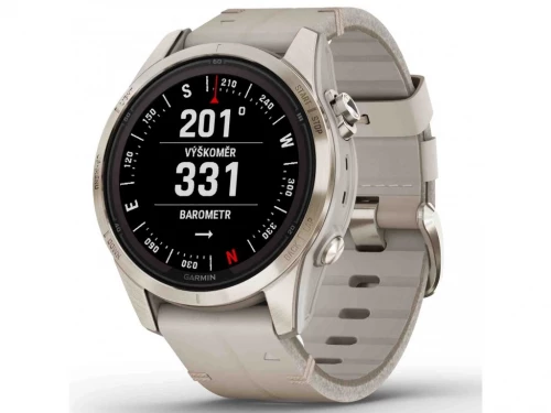 Garmin Fenix 7S Pro Sapphire Solar Soft Gold w. Limestone L. Band (010-02776-30)