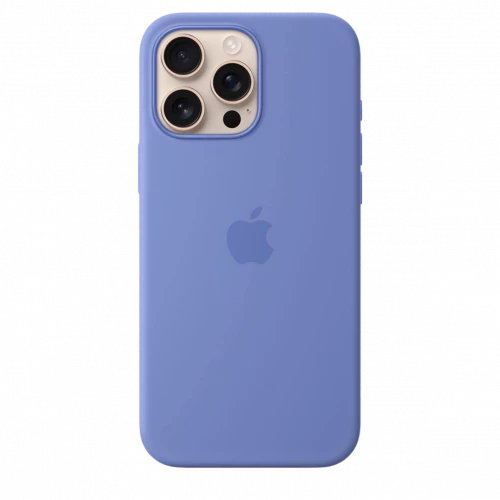Чехол-накладка (силиконовый) для iPhone 16 Pro Max Silicone Case High Copy with MagSafe & Button Periwinkle