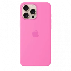 Чохол-накладка (силіконовий) для iPhone 16 Pro Max Silicone Case High Copy with MagSafe & Button Peony