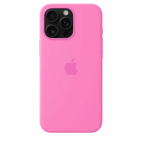 Чехол-накладка (силиконовый) для iPhone 16 Pro Max Silicone Case High Copy with MagSafe & Button Peony