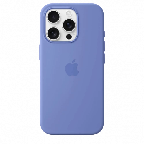 Чехол-накладка (силиконовый) для iPhone 16 Pro Silicone Case High Copy with MagSafe & Button Periwinkle