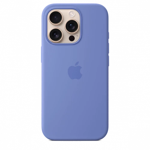Чехол-накладка (силиконовый) для iPhone 16 Pro Silicone Case High Copy with MagSafe & Button Periwinkle