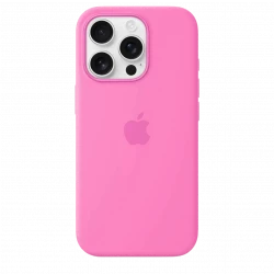 Чохол-накладка (силіконовий) для iPhone 16 Pro Silicone Case High Copy with MagSafe & Button Peony