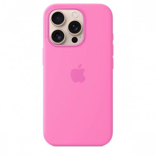 Чехол-накладка (силиконовый) для iPhone 16 Pro Silicone Case High Copy with MagSafe & Button Peony