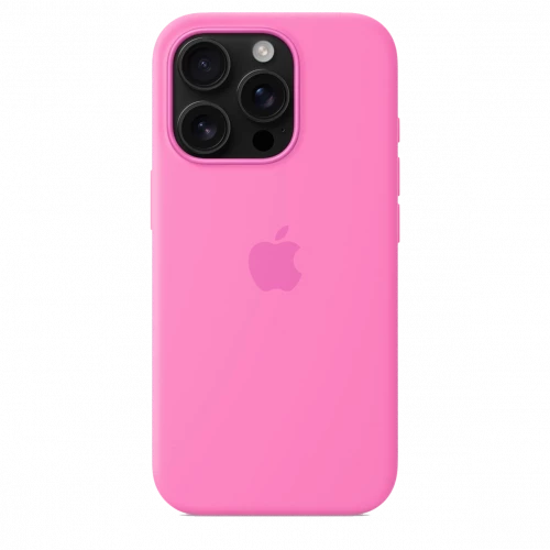 Чехол-накладка (силиконовый) для iPhone 16 Pro Silicone Case High Copy with MagSafe & Button Peony