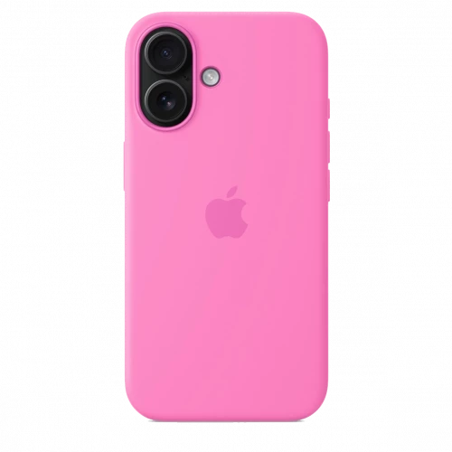 Чехол-накладка (силиконовый) для iPhone 16 Silicone Case High Copy with MagSafe & Button Peony