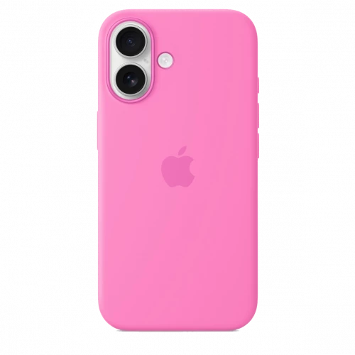 Чехол-накладка (силиконовый) для iPhone 16 Silicone Case High Copy with MagSafe & Button Peony