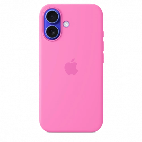 Чехол-накладка (силиконовый) для iPhone 16 Silicone Case High Copy with MagSafe & Button Peony