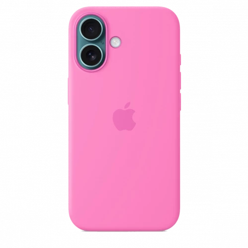 Чехол-накладка (силиконовый) для iPhone 16 Silicone Case High Copy with MagSafe & Button Peony