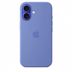 Чохол-накладка (силіконовий) для iPhone 16 Silicone Case High Copy with MagSafe & Button Periwinkle