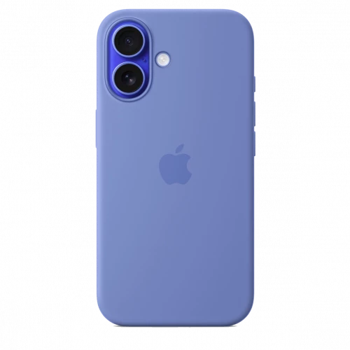 Чехол-накладка (силиконовый) для iPhone 16 Silicone Case High Copy with MagSafe & Button Periwinkle