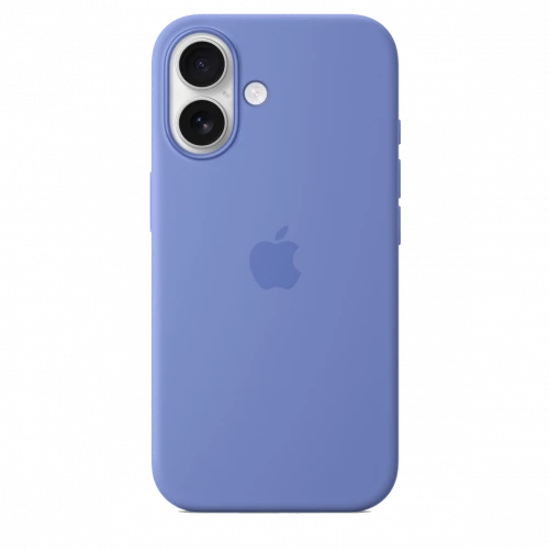 Чехол-накладка (силиконовый) для iPhone 16 Silicone Case High Copy with MagSafe & Button Periwinkle