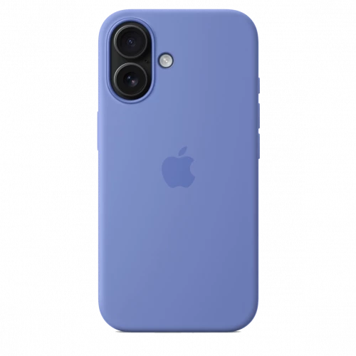 Чехол-накладка (силиконовый) для iPhone 16 Silicone Case High Copy with MagSafe & Button Periwinkle