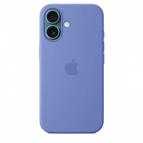 Чехол-накладка (силиконовый) для iPhone 16 Silicone Case High Copy with MagSafe & Button Periwinkle