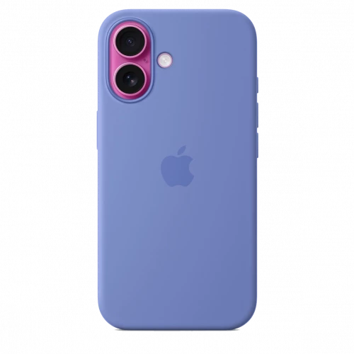 Чехол-накладка (силиконовый) для iPhone 16 Silicone Case High Copy with MagSafe & Button Periwinkle