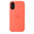 Чехол-накладка (силиконовый) для iPhone 16 Silicone Case High Copy with MagSafe & Button Tangerine