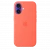 Чехол-накладка (силиконовый) для iPhone 16 Silicone Case High Copy with MagSafe & Button Tangerine