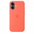 Чехол-накладка (силиконовый) для iPhone 16 Silicone Case High Copy with MagSafe & Button Tangerine